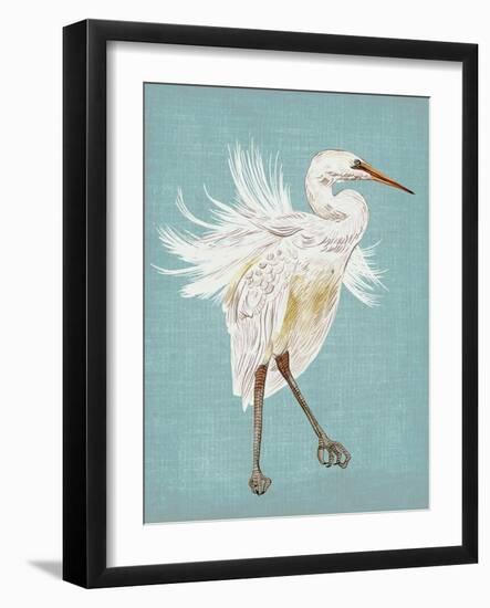 Heron Plumage III-Melissa Wang-Framed Art Print