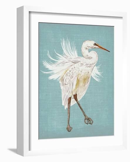 Heron Plumage III-Melissa Wang-Framed Art Print