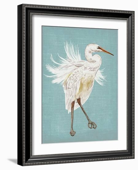 Heron Plumage III-Melissa Wang-Framed Art Print