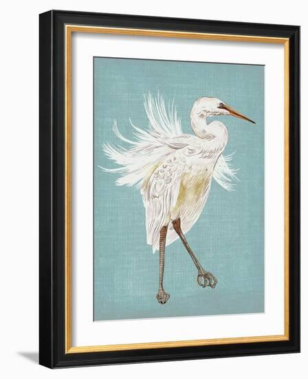 Heron Plumage III-Melissa Wang-Framed Art Print