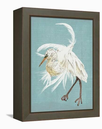 Heron Plumage IV-Melissa Wang-Framed Stretched Canvas