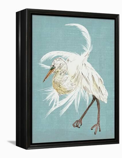 Heron Plumage IV-Melissa Wang-Framed Stretched Canvas