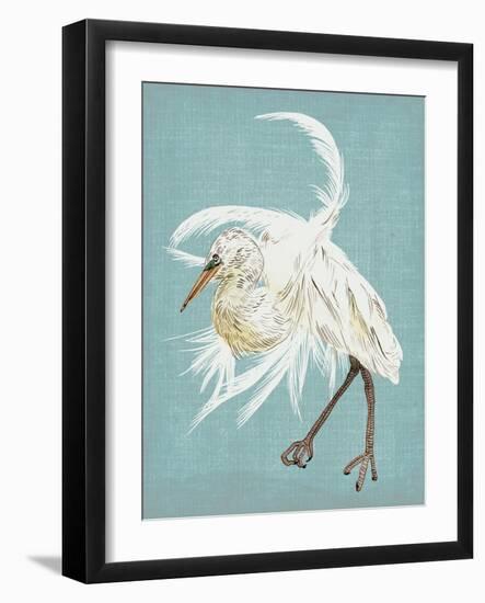 Heron Plumage IV-Melissa Wang-Framed Art Print