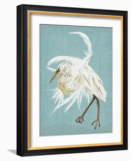 Heron Plumage IV-Melissa Wang-Framed Art Print