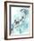 Heron Splash I-Jennifer Goldberger-Framed Art Print