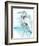 Heron Splash II-Jennifer Goldberger-Framed Art Print