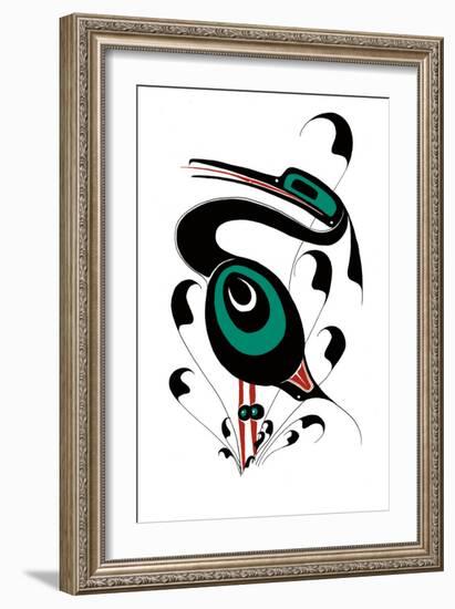 Heron-Danny Dennis-Framed Art Print