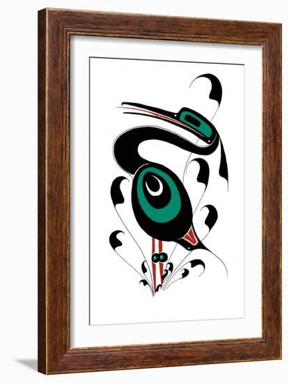 Heron-Danny Dennis-Framed Art Print