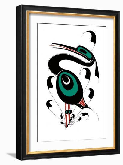 Heron-Danny Dennis-Framed Art Print