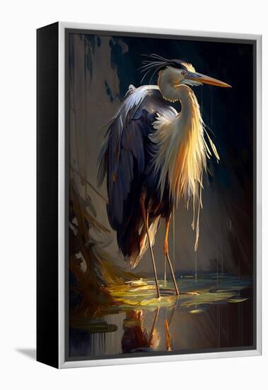 Heron-Vivienne Dupont-Framed Stretched Canvas