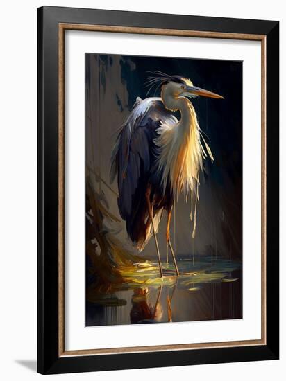 Heron-Vivienne Dupont-Framed Art Print