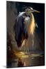 Heron-Vivienne Dupont-Mounted Art Print