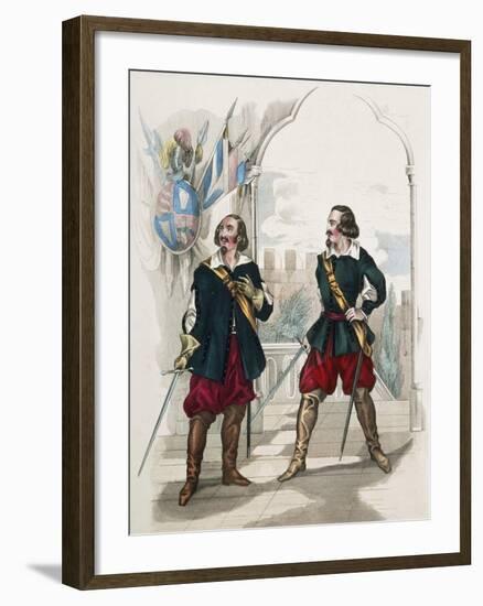 Herr Staudigl and Herr Pischek in Opera I Puritani-null-Framed Giclee Print