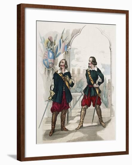 Herr Staudigl and Herr Pischek in Opera I Puritani-null-Framed Giclee Print