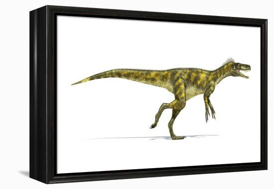 Herrerasaurus Dinosaur, Artwork-null-Framed Premier Image Canvas