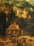 St Jerome in a Landscape, C1530-C1550-Herri Met De Bles-Giclee Print