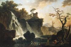 Fishermen by a Waterfall in a Classical Landscape-Herri Met De Bles-Giclee Print