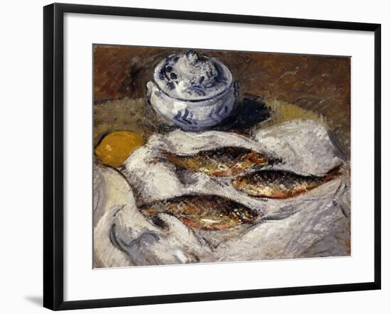 Herring and Tureen; Harengs Et Soupiere, C.1925-Gustave Loiseau-Framed Giclee Print