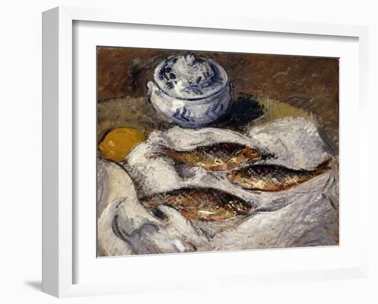 Herring and Tureen; Harengs Et Soupiere, C.1925-Gustave Loiseau-Framed Giclee Print