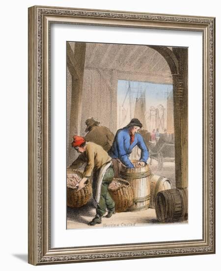 Herring Curing, C1845-Benjamin Waterhouse Hawkins-Framed Giclee Print