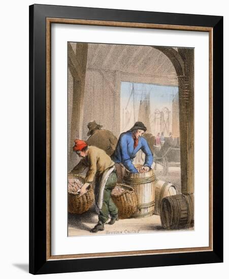 Herring Curing, C1845-Benjamin Waterhouse Hawkins-Framed Giclee Print