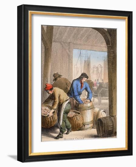 Herring Curing, C1845-Benjamin Waterhouse Hawkins-Framed Giclee Print