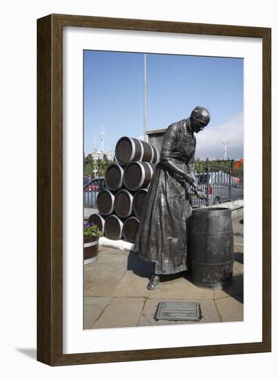 Herring Girl Statue, Stornoway Harbour, Isle of Lewis, Outer Hebrides, Scotland, 2009-Peter Thompson-Framed Photographic Print