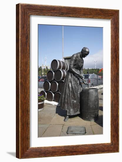 Herring Girl Statue, Stornoway Harbour, Isle of Lewis, Outer Hebrides, Scotland, 2009-Peter Thompson-Framed Photographic Print