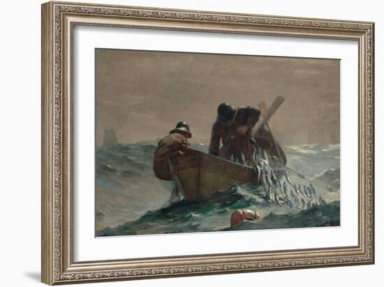 Herring Net, 1885-Winslow Homer-Framed Giclee Print