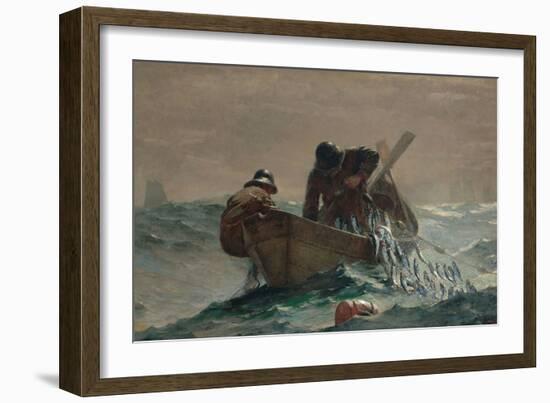 Herring Net, 1885-Winslow Homer-Framed Giclee Print