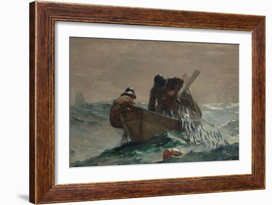 Herring Net, 1885-Winslow Homer-Framed Giclee Print