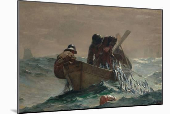 Herring Net, 1885-Winslow Homer-Mounted Giclee Print