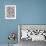 Herringbone Penguin-Sharon Turner-Framed Art Print displayed on a wall