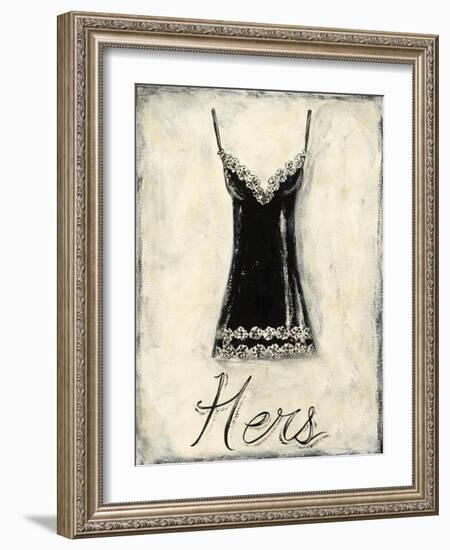 Hers- French Lace-Chariklia Zarris-Framed Art Print