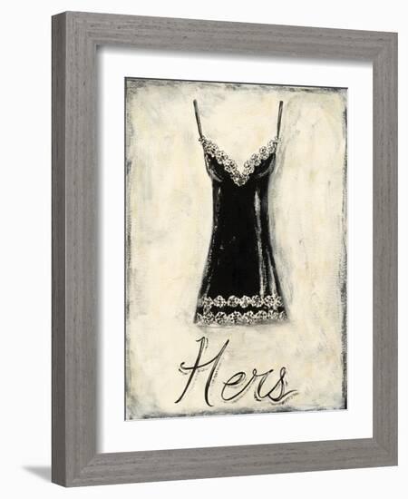 Hers- French Lace-Chariklia Zarris-Framed Art Print