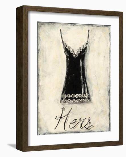 Hers- French Lace-Chariklia Zarris-Framed Art Print