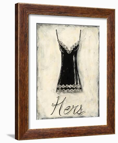 Hers- French Lace-Chariklia Zarris-Framed Art Print