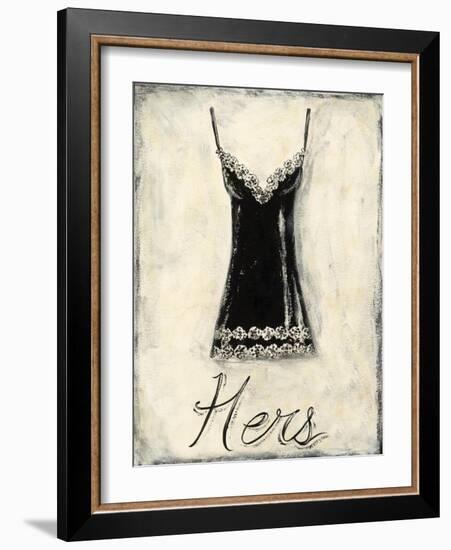 Hers- French Lace-Chariklia Zarris-Framed Art Print