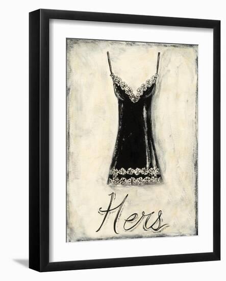 Hers- French Lace-Chariklia Zarris-Framed Art Print