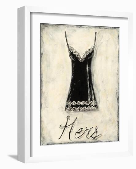 Hers- French Lace-Chariklia Zarris-Framed Art Print