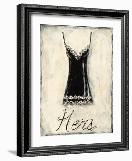 Hers- French Lace-Chariklia Zarris-Framed Art Print