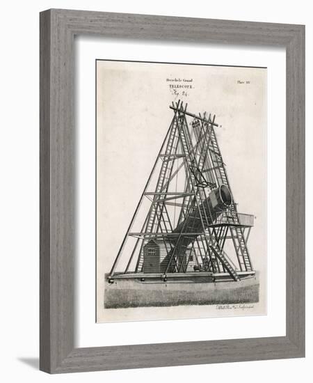 Herschel's Telescope-null-Framed Art Print