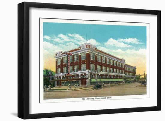 Hershey, Pennsylvania, Exterior View of the Hershey Department Store-Lantern Press-Framed Art Print