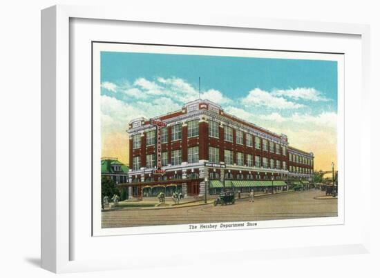Hershey, Pennsylvania, Exterior View of the Hershey Department Store-Lantern Press-Framed Art Print