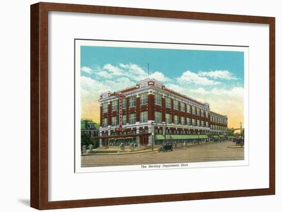 Hershey, Pennsylvania, Exterior View of the Hershey Department Store-Lantern Press-Framed Art Print