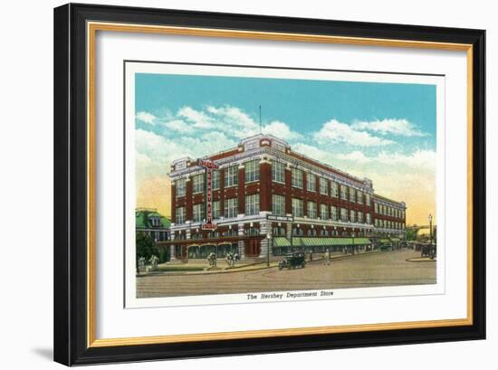 Hershey, Pennsylvania, Exterior View of the Hershey Department Store-Lantern Press-Framed Art Print