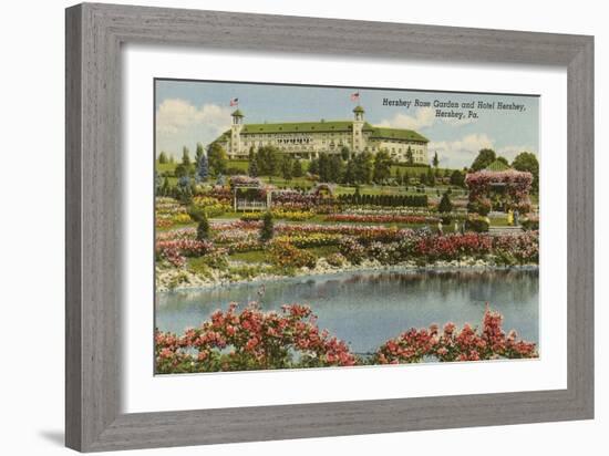 Hershey Rose Garden and Hotel, Hershey, Pennsylvania-null-Framed Art Print