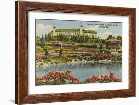 Hershey Rose Garden and Hotel, Hershey, Pennsylvania-null-Framed Art Print