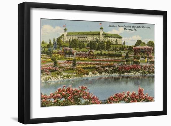 Hershey Rose Garden and Hotel, Hershey, Pennsylvania-null-Framed Art Print