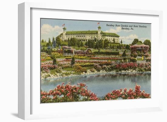 Hershey Rose Garden and Hotel, Hershey, Pennsylvania-null-Framed Art Print